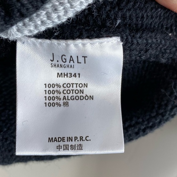 John Galt Brandy Melville Women’s Black‎ & Gray Argyle Cardigan Sweater One Size - Picture 9 of 11